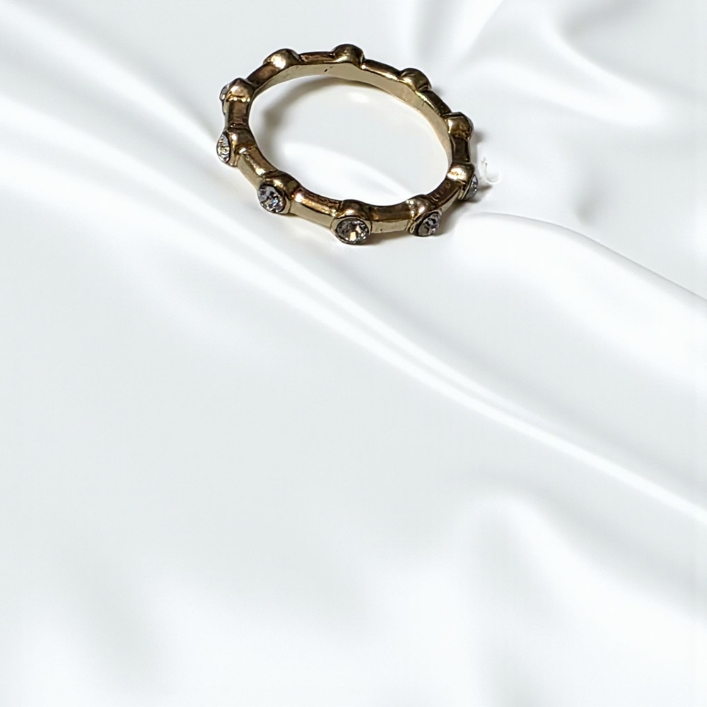Gold and CZ Women's Ring